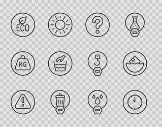 Set line exclamation mark in triangle clock vector