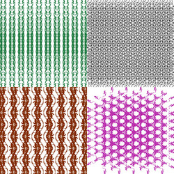 set of pattern modern stylish texture repeating vector