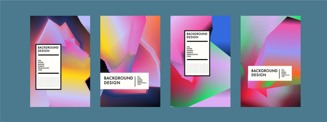Colorful abstract fluid gradient pattern vector