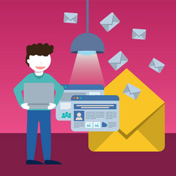 database digital design vector image