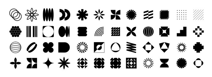Geometric Shape Grid Pattern vector image