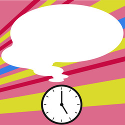 presenter with conversation bubble showing new vector image