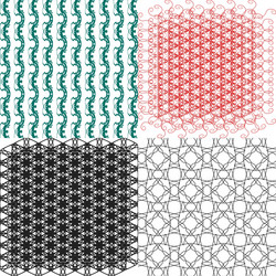 set of pattern modern stylish texture repeating vector image