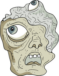 Zombie face vector