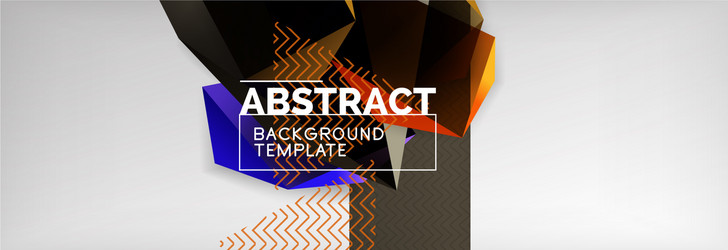 dark 3d triangular low poly shapes abstract vector image
