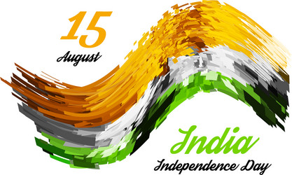 Indian independence day background vector