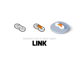 link icon in different style vector image