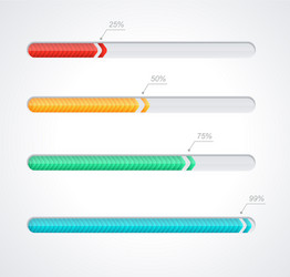 Loading Progress Bars vector image
