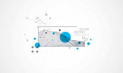 modern science or technology elements in square vector image