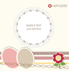 Easter Celebration Card Vector Image