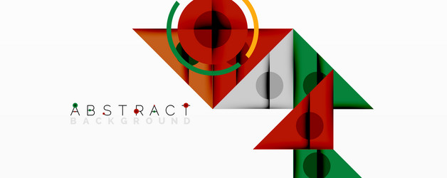 geometric shapes overlap creating dynamic vector image
