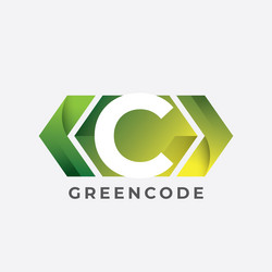 Programmer logo with letter c design code icon vector