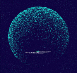 Global Particle Network vector image