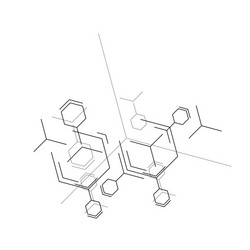 Molecular Network Connection vector