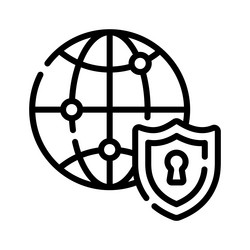 secure web vector image