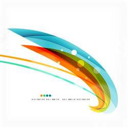 Dynamic Color Wave Lines vector image
