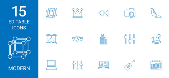 modern icons vector