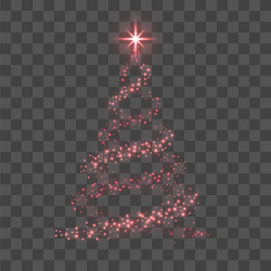 christmas tree happy new year background vector