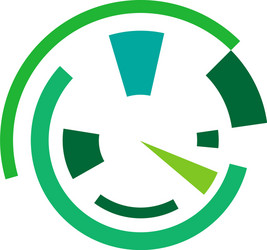 geometric circle sci-fi high-tech ui circular vector image