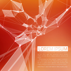 abstract mesh background futuristic vector image