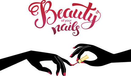 Elegant Nail Polish Beauty Vector Image
