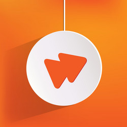 forward or skip web icon vector image