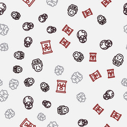 Set line artificial intelligence robot planet vector