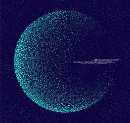 Abstract Particle Globe vector image