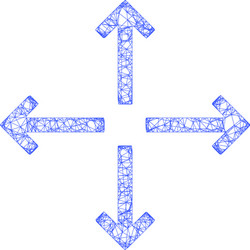 Web net expand arrows icon vector