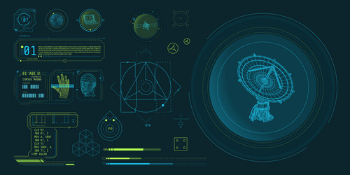 design elements for infographic of data vector image