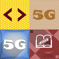 set of abstract backgrounds with different web Vector Image