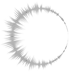 bursting rays sunburst frame abstract equalizer vector image