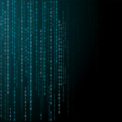 abstract technology background binary data vector image