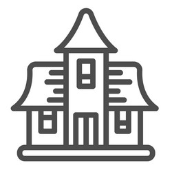 Haunted house abandoned building cursed mansion Vector Image