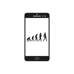 Human Evolution Mobile Display vector