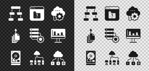set hierarchy organogram chart file missing vector image