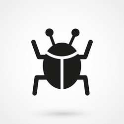 bug icon vector