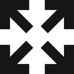diagonal arrow for web design icon in flat style vector image