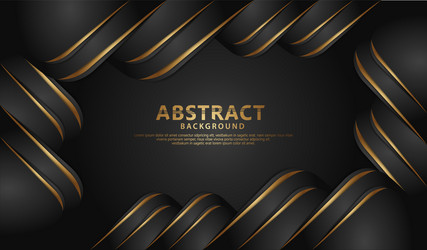 luxurious abstract decoration with overlap layer vector image