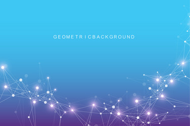 big data visualization geometric abstract vector image