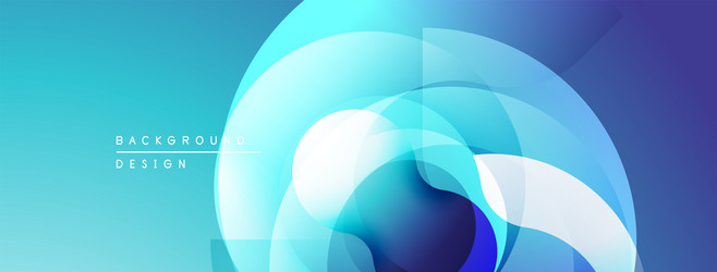 abstract blue gradients create circular layers vector image