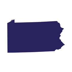 Pennsylvania State Map vector
