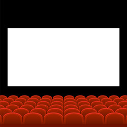 Red Cinema Seats - Movie Theatre Vector Image