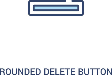 rounded delete button with minus concept 2 vector image