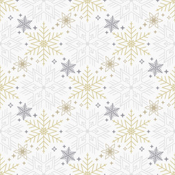 Seamless christmas background with scattered gold vector