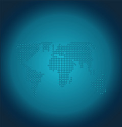 Dots world map globe background Royalty Free Vector Image