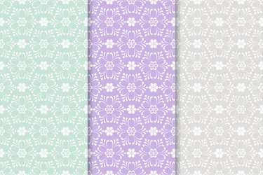 floral seamless pattern abstract background vector image