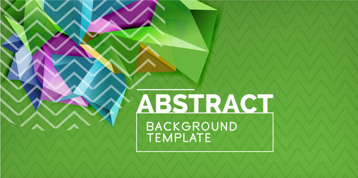low poly design 3d triangular shape background vector image
