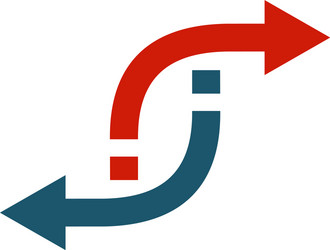 rotating circular cyclic arrows spin twist vector image