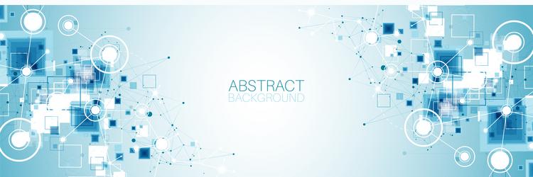 template for science and technology presentation vector image